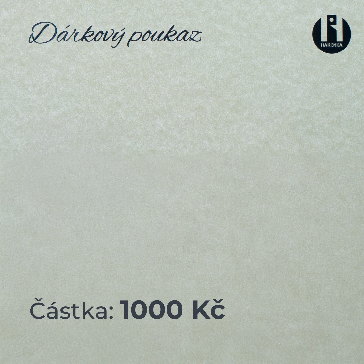 Dárkový poukaz v hodnotě 1000 Kč