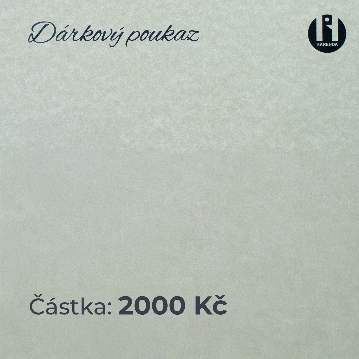 Dárkový poukaz v hodnotě 2000 Kč