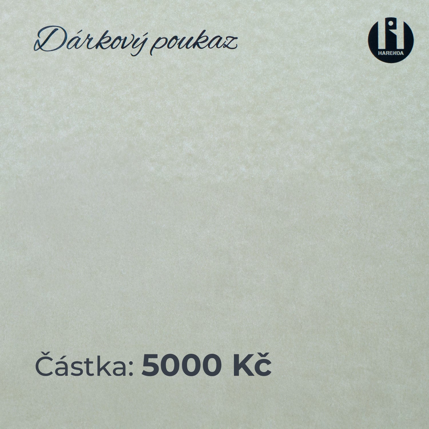 Dárkový poukaz v hodnotě 5000 Kč